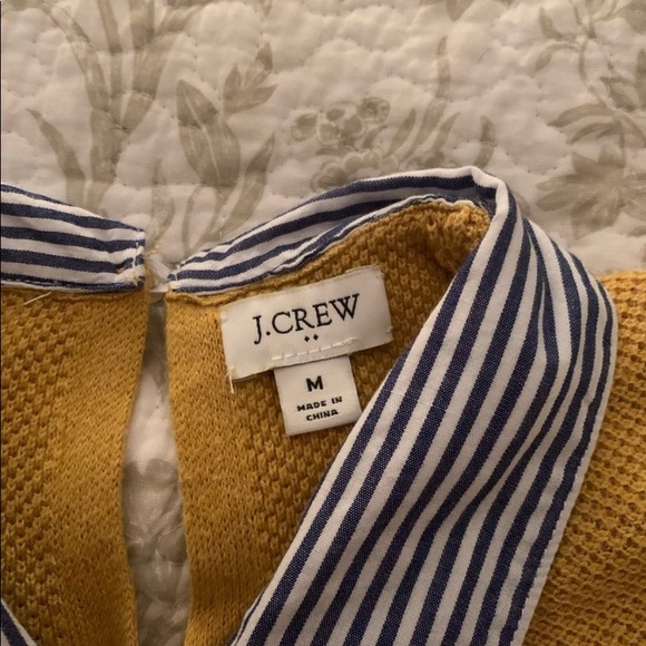 JCrew Keyhole Back Collared Sweater - Picture 2 of 2